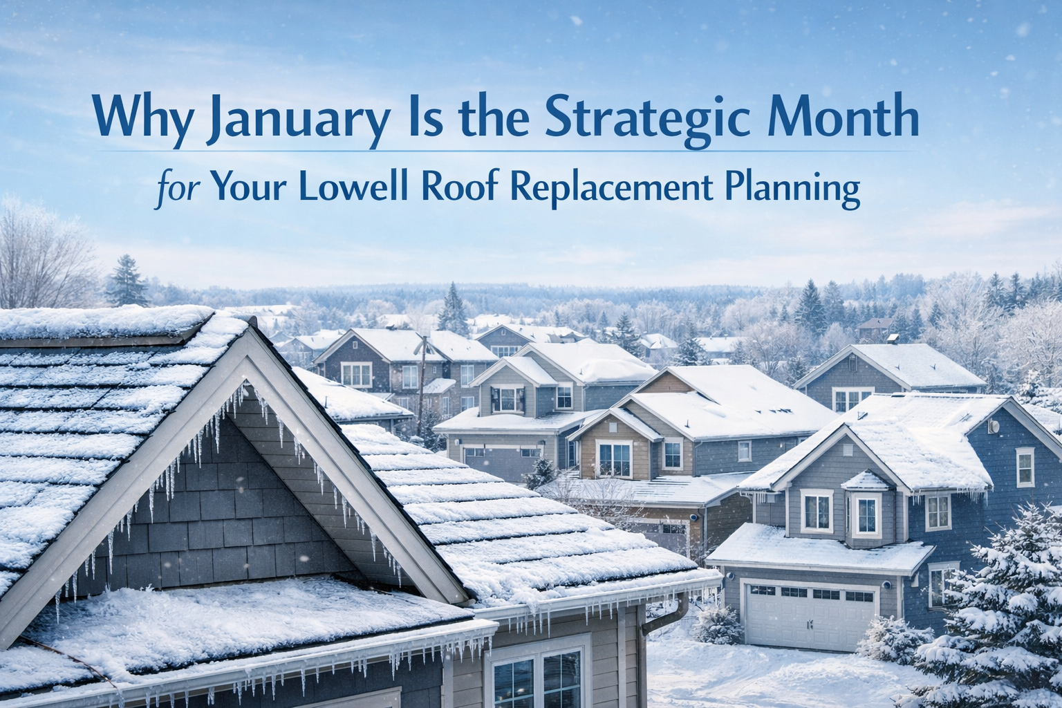 Why January Is the Strategic Month for Your Lowell Roof Replacement Planning